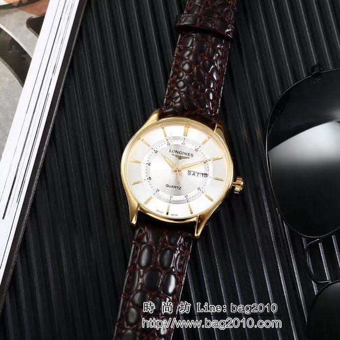 LONGINES浪琴 高級藍寶石 石英男士腕表 WSS1955